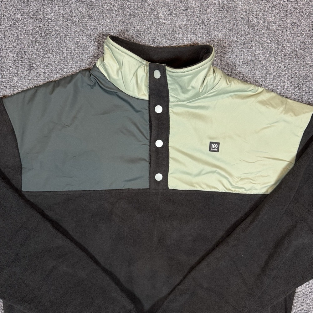 NWT Tentree Recycled Microfleece Contrast 1/4 Snap Pullover Top Men's Size M $98